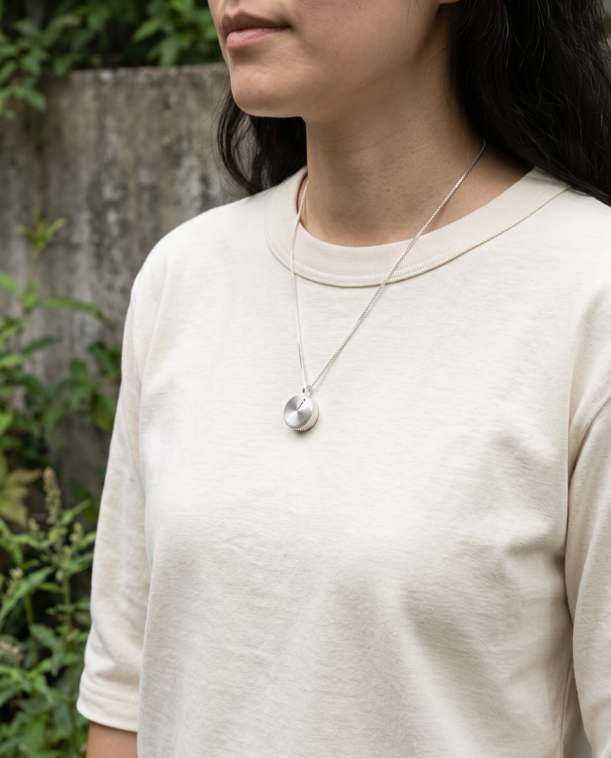 Dial Necklace, worn